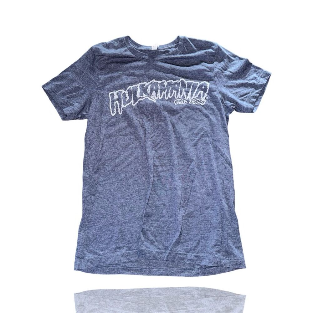 Vintage Style Hulkamania T-Shirt Men's M Blue WWE Wrestling Graphic Print